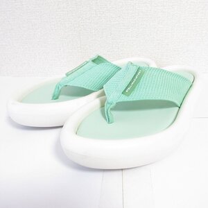 ほぼ美品 21SS STELLAMcCARTNEY ステラマッカートニー AIR SLIDE FLIP FLOP 厚底 トングサンダル 36 23.0cm相当 グリーン系 ◆