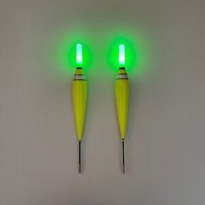 電気ウキ　3号　棒ウキ　緑　LED アオリイカ　ウキ釣り　夜釣り　夜釣り　アジ