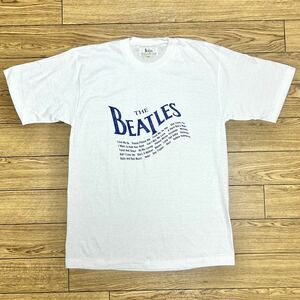 1993 THE BEATLES オフィシャル ソングタイトル Tシャツ サイズ/L 未使用 ビートルズ 