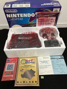 NINTENDO64 新品未使用　Wゲットポケモンカード未開封　本体と取り扱い説明書同番号　激レア　デッドストック