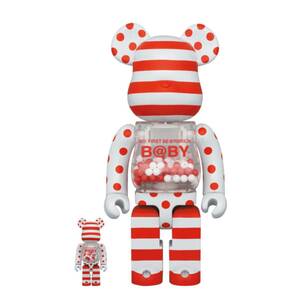 即発送可！新品未開封！MY FIRST BE@RBRICK B@BY RED & SILVER CHROME Ver. 100％ & 400％ ベアブリック