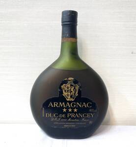 60 YR69-J27 スリースター DUC DE PRANCEY デュックドプランシ― 700ml 40％ アルマニャック　同梱不可・まとめて取引不可単品取引のみ