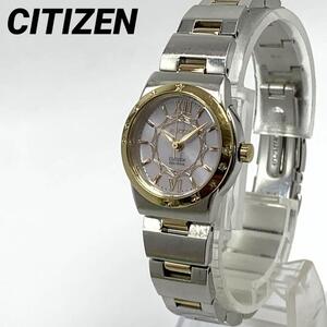 617 充電池交換要 CITIZEN Eco-Drive シチズン エコドライブ Wicca ウイッカ レディース 腕時計 ソーラー シルバー 人気希少 ビンテージ