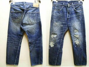 即決[W34]LVC 55501-0043 フェイデッドブルーリペアード 旧日本製 501XX ビンテージ復刻 LEVI’S VINTAGE CLOTHING デニム パンツ■841