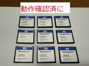 動作保証 動作確認済に WD ウエスタンデジタル SiliconDrive II CFカード 1GB PATA CompactFlash Cardコンパクトフラッシュ 工業用 産業用