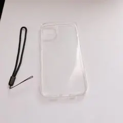 人気❤️iPhone 14 Plus ケース クリア 透明 カバー　ストラップ