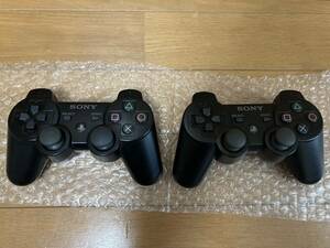 即決! 2点セット PS3 ソニー 純正 DUALSHOCK3 デュアルショック3 コントローラー クリアブラック スケルトン