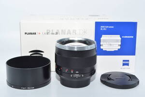 【特上品】 Carl Zeiss Planar T*1.4/85 ZE (キャノンEF) #5847