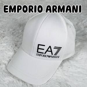 新品未使用 EMPORIO ARMANI エンポリーアルマーニ キャップ 帽子 ロゴ ホワイト 275936 1P103 00010