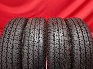 中古タイヤ 145/80R12 80/78N 4本セット ヨコハマ スーパー バン Y356 YOKOHAMA SUPERDIGGER VAN Y356 9.5分山★n12 エブリィ NV100