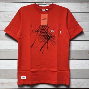 SIZE S 01 WTAPS VANS ORANGE TEE SHIRT ダブルタップス バンズ ヴァンズ オレンジ Tシャツ