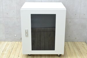 k948■サーバーラック　鍵なし■ファン動作OK■外寸：約高さ545×幅450×奥行450ｍｍ