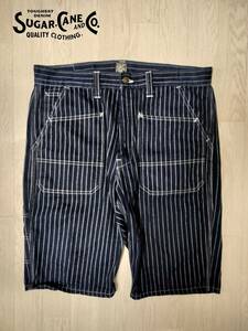 SUGAR CANE/シュガーケン/FICTION ROMANCE/9oz. WABASH STRIPE 8POCKETS ZIP FLY SHORTS/ウォバッシュ染めショーツ/SIZE 34×11 1/2