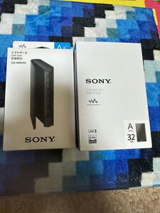 [未使用品]SONY ウォークマン WALKMAN NW-A306 Aシリーズ ブラック ソニー　純正ケース付き　保護ガラスフィルム施工済み