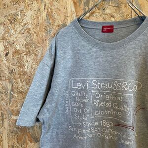 [KWT5396] リーバイス 半袖Tシャツ メンズ グレー L ポス