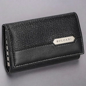 ブルガリ キーケース メンズ レディース ブランド BVLGARI レザー 280887 BLK ブラック