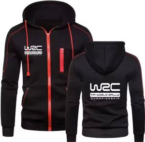 WRC ロゴスポーツウェア JDMモディファイドカージッパーパーカー S〜4XL/カラー選択可