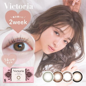 ヴィクトリア 2week by キャンディーマジック Victoria 1箱 6枚入り 度あり 度なし 2週間 カラコン キャンマジ