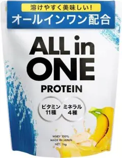 アンビーク バナナ オールインワン プロテイン ホエイ 1kg