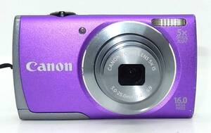 ★美品★ CANON キヤノン PowerShot A3500 IS パープル コンパクトデジタルカメラ #C710