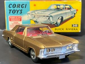 Corgi #245　Buick Riviera　　 ビュイック リヴィエラ　ビューイック リビエラ　絶版　ヴィンテージ　 GM USA vintage England GB UK