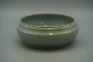 中国古美術 宋代 汝窯 青磁 鉢 茶碗 時代物