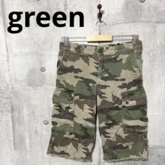 green グリーン レディース カモフラカーゴハーフパンツ 2