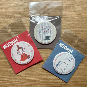 MOOMIN　缶バッジ　ムーミン・リトルミイ・ニョロニョロ　３柄セット　ムーミン