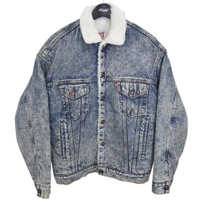 リーバイス LEVI’S　 裏ボア デニムジャケット 70609-0219 90Sヴィンテージ 商品番号：8066000235400