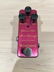 ONE CONTROL / Crimson Red Bass Preamp ベース用 プリアンプ DI★ジャンク★同梱歓迎