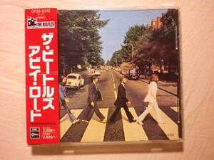 赤帯仕様 『The Beatles/Abbey Road(1969)』(1987年発売,CP32-5332,廃盤,国内盤帯付,歌詞対訳付,Something,Come Together,Oh Darling)