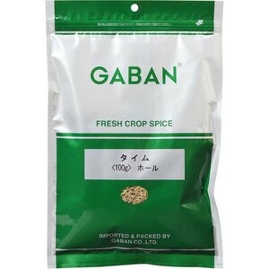 タイム ホール 100g GABAN スパイス ハーブ 香辛料 業務用 たちじゃこう草 ギャバン 調味料 乾燥 高品質