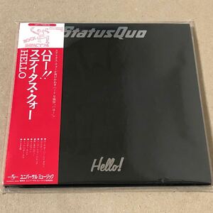 2CD 紙ジャケット SHM-CD ステイタス・クォー ハロー！（デラックス・エディション） STATUS QUO Hello！ 紙ジャケ UICY77629-30