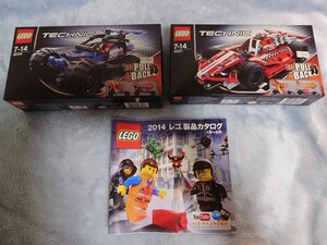 レゴ テクニック LEGO TECHNIC 42010オフロードレーサーと42011レースカーセット おまけで2014年当時のカタログも