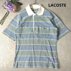 LACOSTEラコステ　ポロシャツ　ワニロゴ　ゴルフ　S相当　メンズ