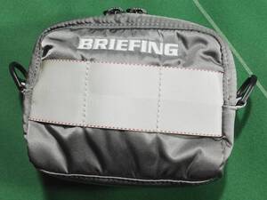 □ブリーフィング GOLF ナイロンツイル素材 マルチポーチ 3WAY POUCH GOLF ECO TWILL シルバーグレー 美品!!!□