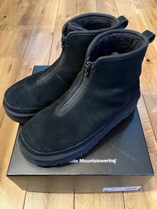 【美品】WHITE MOUNTAINEERING × UGG BOOTS Harkley Zip BLACK ホワイトマウンテニアリング　アグ　US9 ブラック ジップブーツ 黒