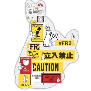 FR2 うさぎ 大きめ ステッカー 20枚 スケボー/ストリート 動物 シール 防水 レトロ アウトドア スーツケース 雑貨 スケートボード レトロ