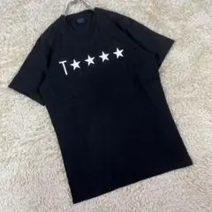 TOMMY トミー (M) プリント Tシャツ ブラック 半袖