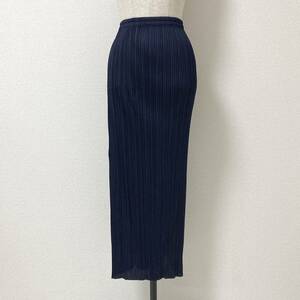 00s ISSEY MIYAKE PLEATS PLEASE タイト ロング スカート ネイビー 3サイズ イッセイミヤケ プリーツプリーズ 90s VINTAGE archive 4050301