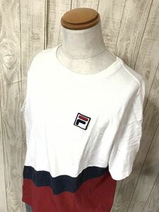 お勧め・【コラボTシャツ】FILA×アメリカングラシー フィラ M 白系　ヴィンテージ