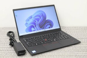 N1円♪-1【i5第8世代】LENOVO / ThinkPad X1Carbon 7th / CPU：core i5-8565U@1.80GHz/メモリ：8GB /SSD：256GB / Windows11 Pro