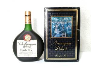 1954年 Vieil Armagnac Delord Recolte アルマニャク デロード リコルテ 700ml 40度 ★ 古希祝いにどうぞ! ★ 未開栓 ★ 古酒 ★ 元箱付 ★