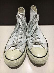 converse レザー オールスター 白 8 1/2 27cm