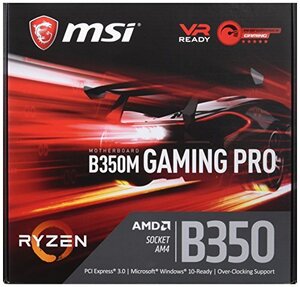 【中古】 MSI B350M GAMING PRO M-ATX ゲーミングマザーボード [AMD RYZEN対応 soc