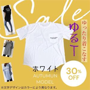 【ホワイト】 フリーサイズ ゆったり Tシャツ レディース 新品 セール 大特価！