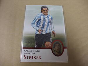 Futera UNIQUE 2013 P090 カルロス・テベス CARLOS TEVEZ 240枚限定 赤パラレル STRIKER カード サッカー アルゼンチン