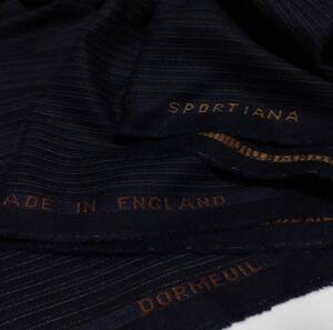 #62 英国製 ドーメル DORMEUIL SPORTIANA 310×160cm 1500g スーツ生地 秋冬向 ストライプ コート スラックス　ジレ ツイード SPORTEX 