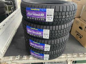 ☆ 法人ショップ宛 送料税込み 本州 19800円 新品4本セット ☆2023年製 GOODYEAR ICENAVI8 グッドイヤー アイスナビ8 155/65R14 75Q ☆