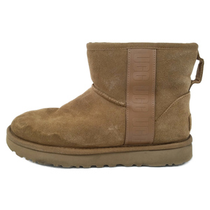 UGG アグ Classic Mini Side Logo CHESTNUT クラシック ミニ サイドロゴ ショートブーツ レディース ブラウン US6/23cm 1122558